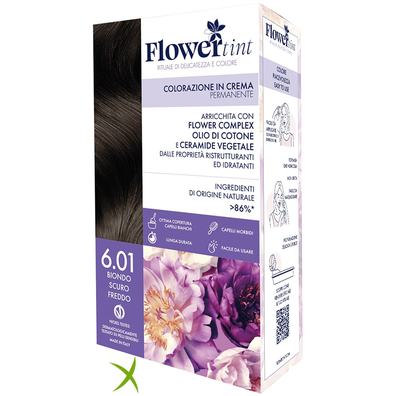 Flowertint Colorazione in Crema Permanente 6,01 Biondo Scuro Freddo