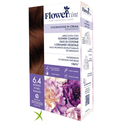Flowertint Colorazione in Crema Permanente 6,4 Biondo Scuro Ramato