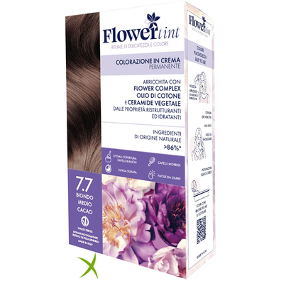 Flowertint Colorazione in Crema Permanente 7,7 Biondo Medio Cacao