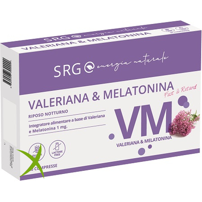 Srg Valeriana e Melatonina 30 Compresse