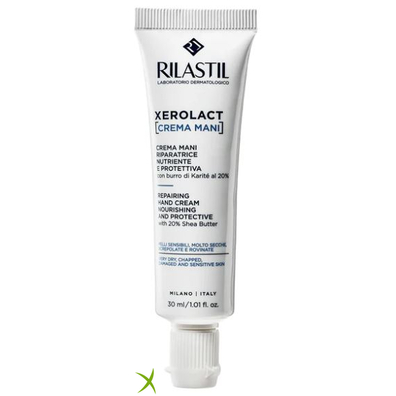Rilastil Xerolact Crema Mani Nutriente e Protettiva Nuova Formula 30 ml