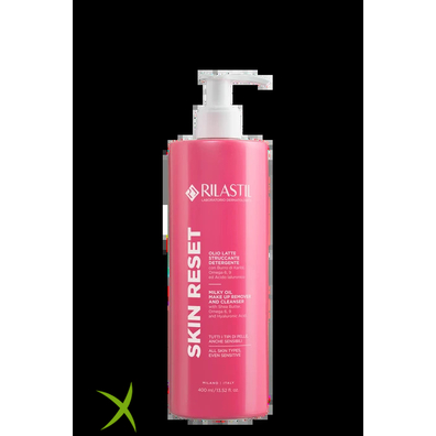 Rilastil Skin Reset Olio Latte Struccante Detergente 400 ml