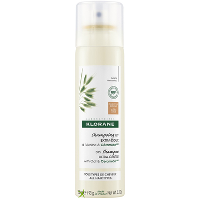 Klorane Shampoo Secco Extra Delicato Avena & Ceramide Capelli Scuri 150 ml
