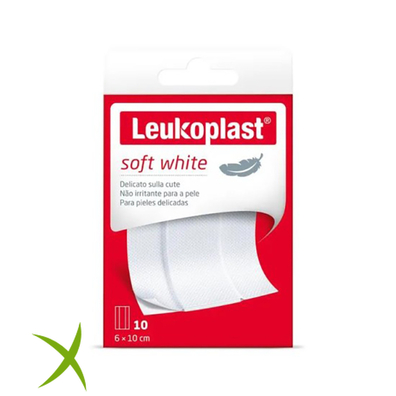 Leukoplast Soft White 100x6cm 10 Pezzi