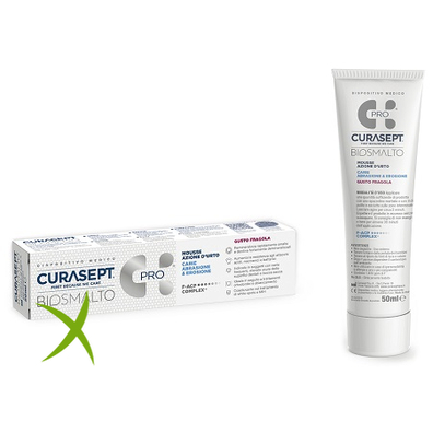 Curasept Biosmalto Mousse Carie Fragola 50 ml