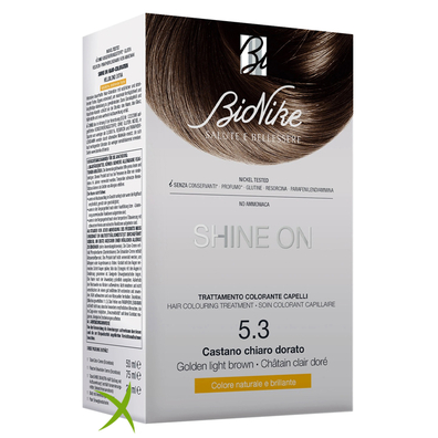 Bionike Shine On Castano Chiaro Dorato 5,3 Flacone 75 ml + Tubo 50 ml