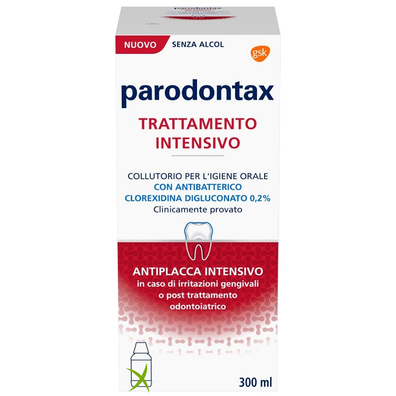 Parodontax Trattamento Intensivo Clorexidina 0,2% Colluttorio 300 ml