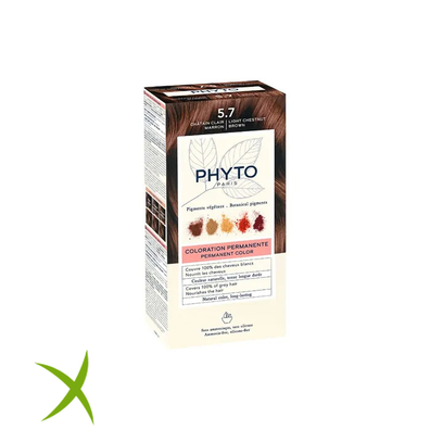 Phyto Phytocolor 5.7 Castano Chiaro Tabacco Colorazione Permanente Per Capelli