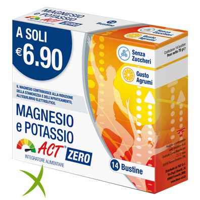 F&F Magnesio Potassio Act Zero 14 bustine