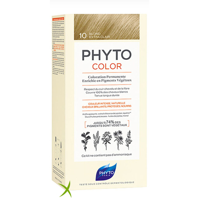 Phytocolor 10 Biondo Chiarissimo Extra Latte 50ml + Crema 50ml + Maschera 12 ml