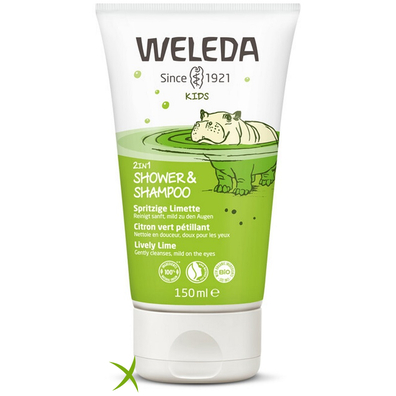 Weleda 2 in 1 kids Shower & Shampoo Lively Lime 150 ml