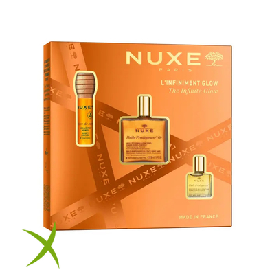 Nuxe Cofanetto 1 Huile Prodigieuse Oro 50ml + 1 Huile Prodigieuse 10ml + 1 Reve de Miel Honey Lip Care 10ml