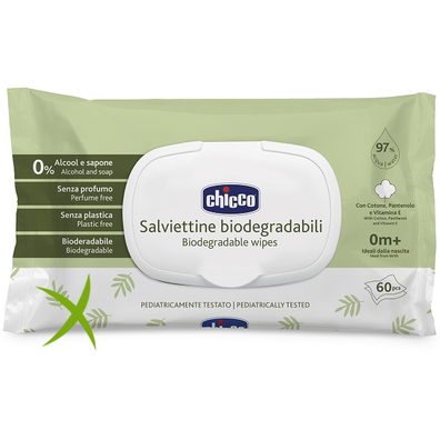 Chicco Salviette Bio 60 Pezzi Plaque
