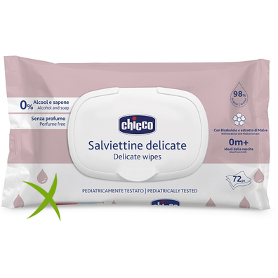 Chicco Salviette Delicate 72 Pezzi 