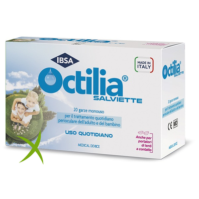 Octilia Salviette Perioculari 20 Garze in Viscosa non Sterili