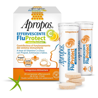 Apropos Effervescente C Fluprotect Senza Zuccheri 20 Compresse Effervescenti