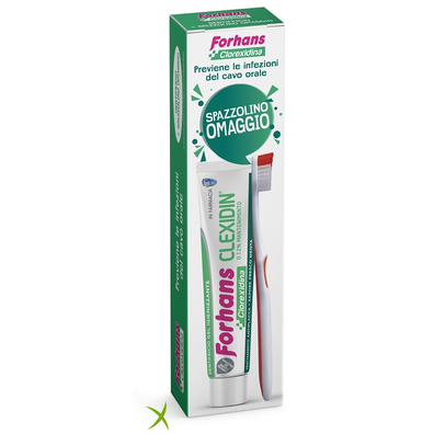 Forhans Dentifricio Clexidin + Spazzolino