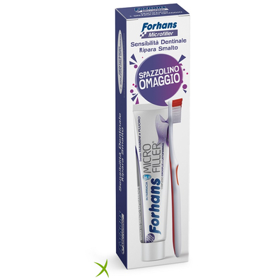 Forhans Dentifricio Microfiller + Spazzolino