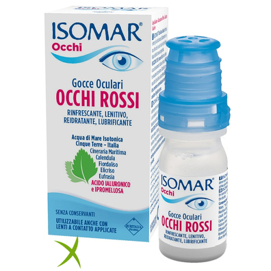 Isomar Occhi Rossi Gocce Oculari Acido Ialuronico 0,20% 10 ml