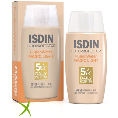 Isdin Fusion Water Magic Color Light Spf50 50 ml