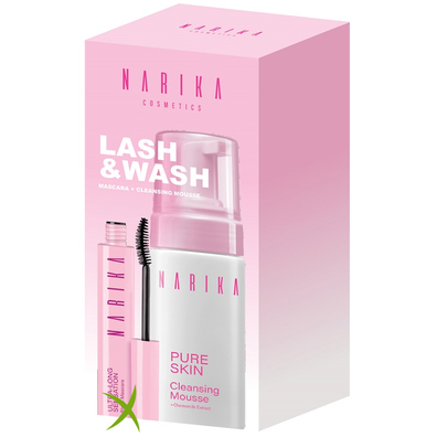 Narika Lash & Wash Kit 1 Narika Spuma Detergente 100ml + Narika Black Mascara Ultra Long 9ml