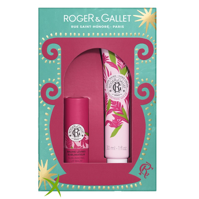 Roger&Gallet Set Natale Gingembre Rouge Crema Mani 30 ml + Balsamo Labbra 25