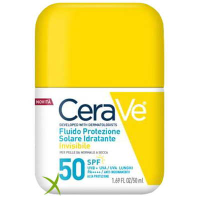 Cerave Fluido Protezione Solare Idratante Invisibile Spf50 50 ml