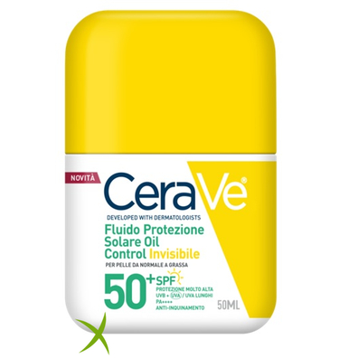 Cerave Fluido Protezione Solare Oil Control Invisibile Spf50+ 50 ml