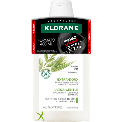 Klorane Shampoo Latte Avena 400 ml 