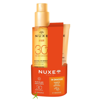 Nuxe Sun Olio Spf30 150 ml + Shampoo Doccia Doposole 100 ml