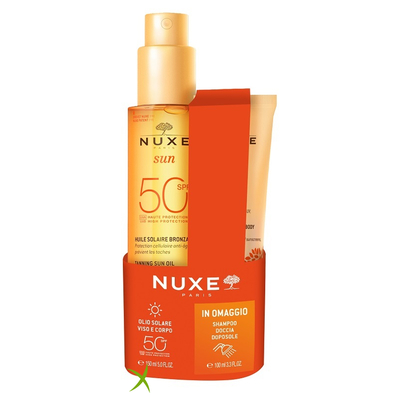 Nuxe Sun Olio Spf50 150 ml + Shampoo Doccia Doposole 100 ml