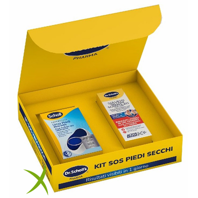 Scholl Kit Sos Piedi Secchi 1 Expert Care Lima Piedi Pelle Dura + 1 Aktive Repair K+ Sollievo Talloni Screpolati 60 ml