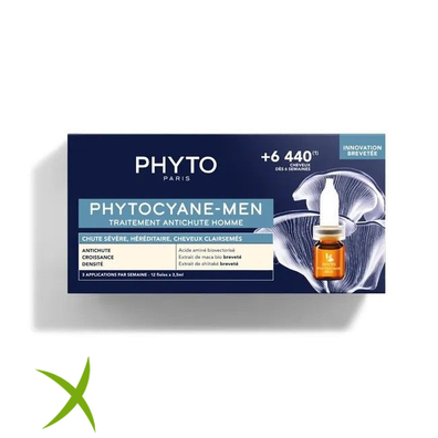 Phyto Kit Phytocyane Uomo Severa 12 Fiale 3,5 ml + Shampoo Uomo 100 ml