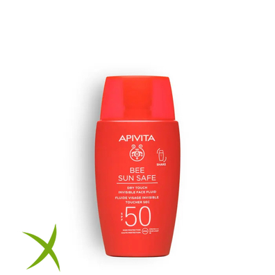 Apivita Bee Sun Safe Dry Touch Fluido Viso Invisibile SPF50 50ml