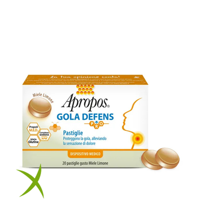 Apropos Gola Defence Pro 20 Pastilglie Miele Limone