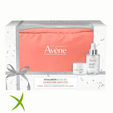 Avène Hyaluron Activ B3 Cofanetto Siero Antirughe 30ml + Crema Viso 7ml + Pochette