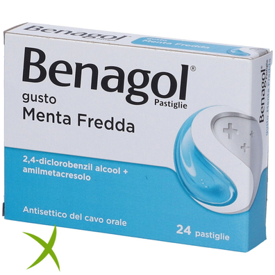 Benagol Pastiglie Gusto Menta Fredda 24 Pastiglie 