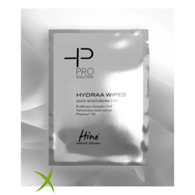 Hino Natural Skincare Pro Solution Hydraa Wipes Booster Idratazione 30 Salviettine