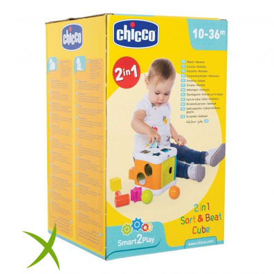 Chicco Gioco Cubo Incastra & Martella