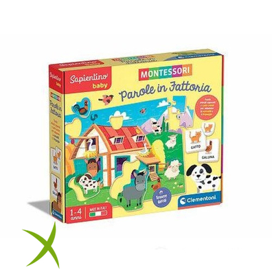 Clementoni Montessori Baby Parole in Fattoria