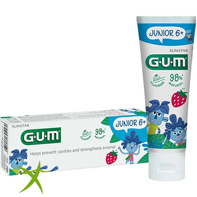 Gum Junior Dentifricio Bambini +6 Anni Fluoro 1000 PPM 50 ml