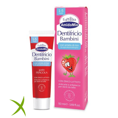 Euphidra Amidomio Dentifricio Fragola 1-5 Anni 50 ml