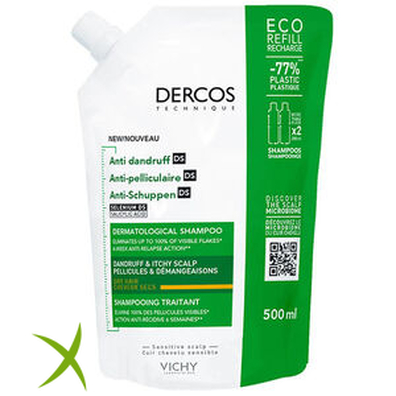 Vichy Dercos Technique Shampoo Anti-Forfora Ricarica 500 ml