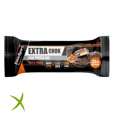 EthicSport Extra Crok Barretta Arachidi E Caramello 50g