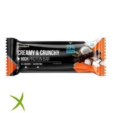 EthicSport Creamy&Crunchy Barretta Proteica Fondente E Cocco 30 g