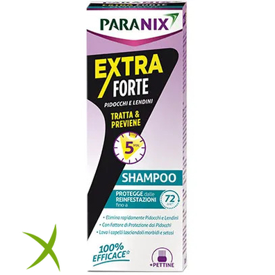 Paranix Shampoo Trattamento Extra Forte Pidocchi e Lendini MDR 200 ml