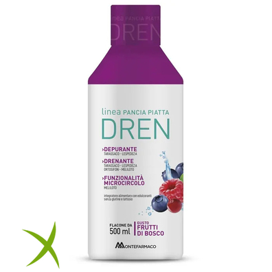 Pancia Piatta Dren Gusto Frutti di Bosco 500 ml 