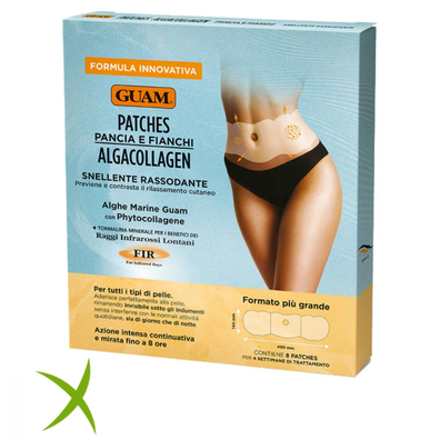 Guam Algacollagen Patches Pancia e Fianchi Snellente Rassodante 8 Patches
