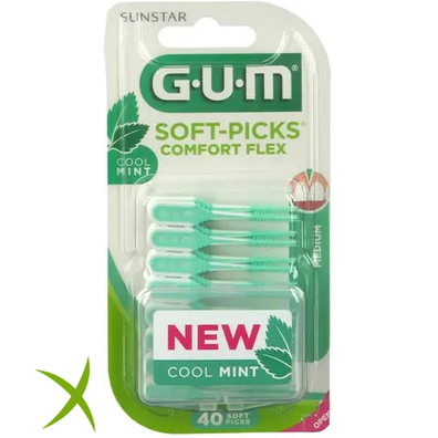 Gum Comfort Flex Mint Scovolini Interdentali 40 Pezzi