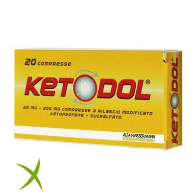 Ketodol 25 mg + 200 mg 20 Compresse 